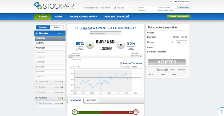 stockpair plateforme